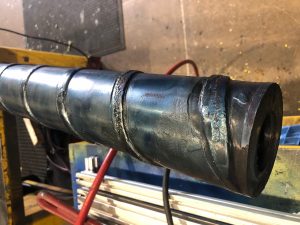 Severely Galled Flight OD with Corrosion